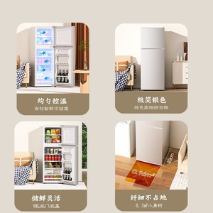 Refrigerador Compacto de Doble Puerta, Eficiente Energéticamente, 0.6-0.7 Kwh 24h, Descongelación Automática, para Oficina o Dormitorio - Product Image 3