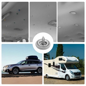 65 Uds. Kit de hebilla de reparación de techo de coche Botón de remaches de reparación de techo de coche remache a presión de techo automático Universal con herramienta de instalación - Product Image 4