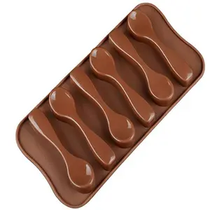 Prix usine chocolat cuillère forme moule chocolat moules gelée pouding moule cuisson Silicone cuisine ustensiles de cuisson bricolage faisant des outils