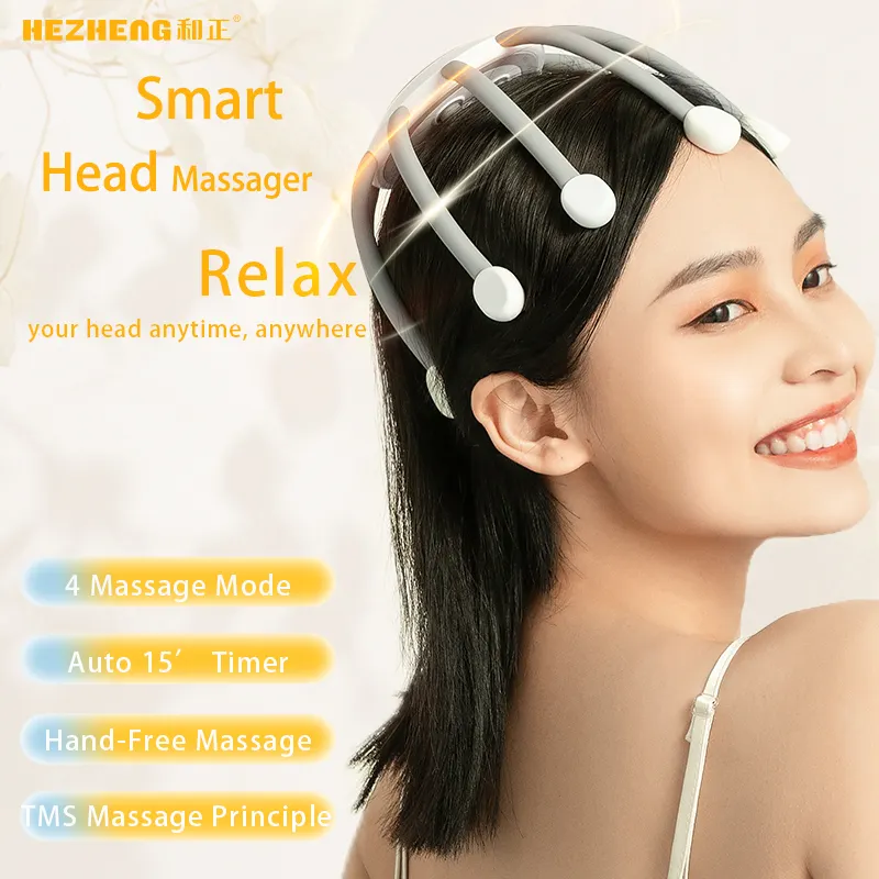 Top Seller Smart Head Massager Electric Silicone Head Body Scalp Massage Spa Tool Scalp Care Pain Relief Equipment