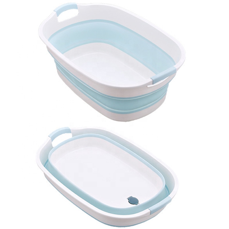 Современная круглая детская пластиковая Складная Ванна для детей Детская мини-Ванна