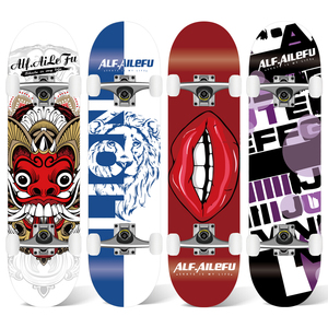 Skateboards professionnels en bois d'érable personnalisables, double rocker, antidérapants, légers, série 2020, vente en gros à prix abordable - Product Image 1