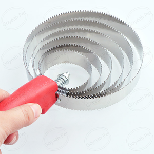 Spazzola reversibile per la toelettatura del cavallo in acciaio inossidabile pettine al Curry del cane con impugnatura morbida - Product Image 3