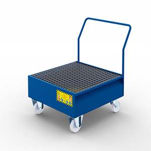 Forte carrello chiuso quattro ruote MDF compensato per l'officina di stoccaggio all'aperto OEM personalizzabile vassoio di raccolta per 1 strumento piattaforma - Product Image 1