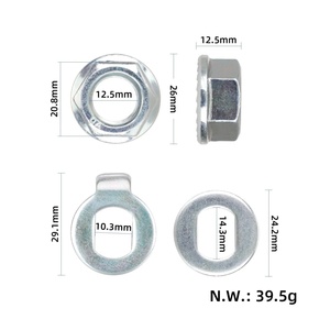 Joint d'étanchéité de moteur M14 en argent avec crochet anti-rotation pour accessoires de trottinette électrique Kukirin A1 - Product Image 3