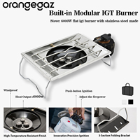 Table IGT en alliage d'aluminium léger Orangegaz à prix de gros avec cuisinière à gaz et barbecue pour le camping, les overlandings et les expéditions en camping-car