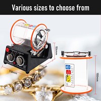 Boasta KT-6808 bijoux nettoyage 3kg capacité Machine avec baril Mini magnétique gobelet bijoux polisseuse