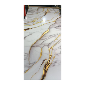 उच्च चमकदार 2 मिमी 3 मिमी 1220x2440 मिमी पनरोक संगमरमर <span class=keywords><strong>pvc</strong></span> पैनलों <span class=keywords><strong>pvc</strong></span> uv संगमरमर शीट 3d <span class=keywords><strong>pvc</strong></span> दीवार पैनल - Product Image 3