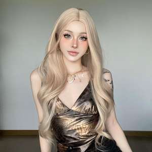 <span class=keywords><strong>ผม</strong></span>ปลอมแบบเต็มศีรษะ ลอนใหญ่ แสกกลาง สีชมพูโรส <span class=keywords><strong>ยาว</strong></span> นุ่มสบาย ระบายอากาศได้ดี ทนความร้อนสูง - Product Image 2