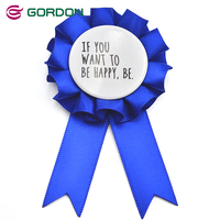 Rubans Gordon 5 CM, Badge Rosette en Satin, Médaille Personnalisée, Récompenses de Reconnaissance, Écologique, Haute Ténacité, Concours Équestres
