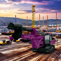 Rig de forage rotatif pour travaux de génie civil, fondations, rig de forage rotatif portable