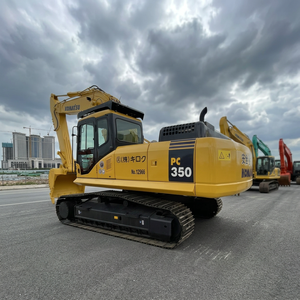 รถขุดไฮดรอลิกแบบตีนตะขาบ Komatsu PC350LC ของแท้จากญี่ปุ่น สภาพดี ใช้งานได้ รถขุดมือสองสำหรับขาย - Product Image 1