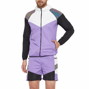 ชุดกันลมสำหรับผู้หญิงชุดกันลมสีดำชุดกันลมชุดเสื้อแจ็กเก็ตกันลมออกแบบได้ตามต้องการ - Product Image 1