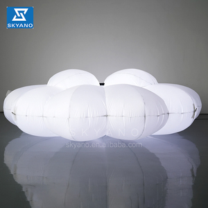 Ombrello bianco gonfiabile nuvola di arte installazione <span class=keywords><strong>nuvole</strong></span> gonfiabili con luce a led - Product Image 6