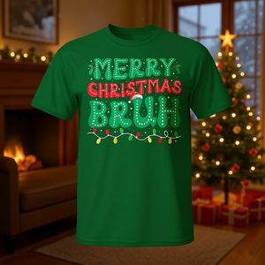 Maglietta a maniche corte con stampa digitale, girocollo, unisex, per adulti, con stampa digitale, per le vacanze di Natale - Product Image 3