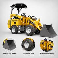 SPEDIZIONE GRATUITA CE EPA EURO 5 Vendita Diretta dalla Fabbrica Pala Gommata Compatta Articolata 4WD ad Alta Efficienza per Agricoltura e Costruzioni