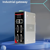 Servidor de Dispositivos Seriales Industriales para Riel DIN, 1 Puerto RS232/485, Servidor/Cliente TCP/UDP, Modbus RTU/ASCII, Doble Fuente de Alimentación, Transparente