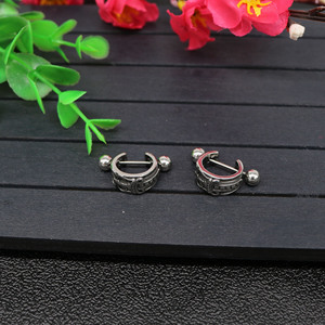 yunnique <b>Stud</b> <b>Earrings</b> Open Design Stainless Steel Geometric Pattern Everyday Wear - Product Image 4