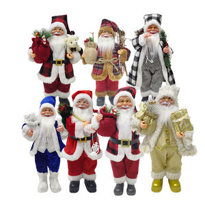 Figurine de noël ornements de noël poupée noël père noël pour cadeaux fête de vacances décoration de la maison bureau décoratif - Product Image 1