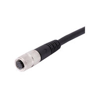 Connecteur M9 90 °   Câbles et faisceaux de câbles industriels étanches IP67 IP68 avec connecteurs mâles et femelles 2-8 broches pour capteurs