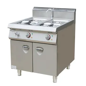 Commercial stainless steel freestanding kitchen equipment with dual controls electric style bain marie with cabinet