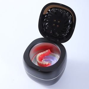 2025 Portable <b>Rechargeable</b> 1800mah UV Ultrasonic Cleaner with Drying Fan for Retainer Jewelry Necklace Cleaning for Travel Home - Product Image 4