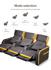 VIP de 3 perezoso silla motorizada silla sillones <span class=keywords><strong>teatro</strong></span> reclinable <span class=keywords><strong>Cine</strong></span> en Casa sofás reclinables de cuero sofá reclinable - Product Image 5