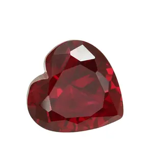 心形宝石工厂价格5 # 合成红色红宝石
