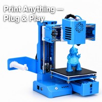 Printer 3D Mini K9 Baru, Printer 3D FDM Entry-level, K9 Compact Plug and Play, Magnetic Bed, USB, Kartu TF, Hadiah untuk Pemula dan Anak-anak