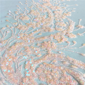 Vải Tuyn Màu Hồng Hoa Mô Hình Sáng Bóng Bronzing Keo Chống Tĩnh Dệt Kim Dresses Rèm Cửa Giày Phù Hợp Với Đồ Chơi Cô Gái - Product Image 4