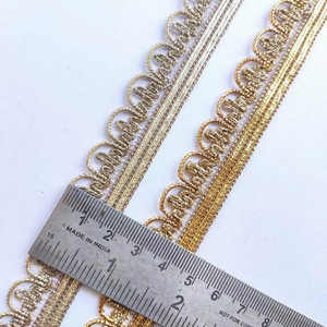 Exquisita tela de encaje Jharkhand con tul colorido, elegante moda para el hogar y proyectos de ropa de boda, apliques bordados - Product Image 1