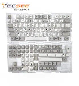 Tecsee in stock drop shipping Dye-sub Cherry XDA profiles Keyboard keycaps OEM Profile Cat Paw Keycap custom