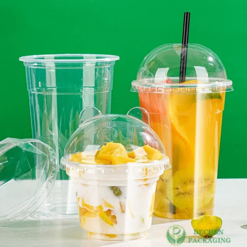 Pla Boba Cups Pet Disposable Cup Bubble Tea