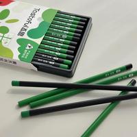 Crayons d'écriture HB en bois noir, 12 pièces, pour élèves du primaire, pratique de l'écriture manuscrite et fournitures scolaires