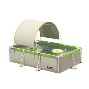 Precio de fábrica Piscina sobre el suelo Marco de metal Gran oferta Parque acuático Marco de metal Piscina grande para adultos - Product Image 1
