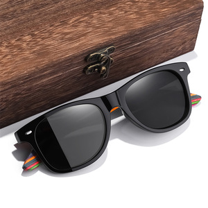 Trẻ em bằng gỗ Kính mát phân cực UV bảo vệ không thể phá vỡ phân cực trẻ em Kính mát Kính mát số lượng lớn trẻ em - Product Image 2