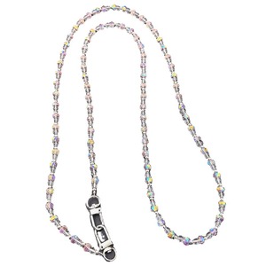 Transparent Beaded Crystal Acrylic DIY Phone Lanyard Long Chain Shoulder Strap Hanging Lanyard Bag Rope Other Category Lanyard