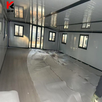 Maison mobile préfabriquée de type pliable de 40 pieds Maison mobile personnalisée à expansion mobile extensible à double aile pouvant être agrandie Maison