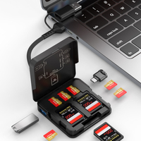 Lecteur de cartes SD/TF multi-prises USB 3.0 + Type-C 2-en-1 pour appareil photo, téléphone portable et ordinateur