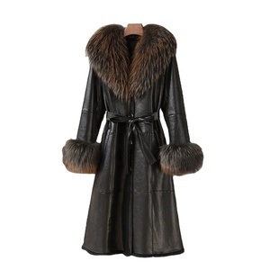 Chaqueta de Invierno 2023 para <span class=keywords><strong>Mujer</strong></span>, Chaqueta Larga con Cuello de Piel de Mapache, Abrigo Cálido, <span class=keywords><strong>Parka</strong></span> JT3249, en Oferta - Product Image 1