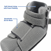 Botte orthopédique fermée robuste - Chaussure à semelle rigide pour une rééducation stable et une protection complète
