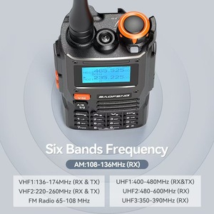 Radio Portátil Baofeng UV K61, Solo Recepción FM 65-108MHz, Transmisión y Recepción VHF 136-174MHz, UHF 220-260MHz, Comunicación en Exteriores 400-520MHz - Product Image 3