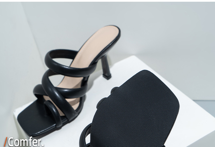 New Fashion Shoes for Ladies High Heels Slipper PU Women Shoes and Sandals and Slippers