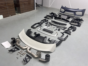 Kit de carrocería envolvente de 718, Material PP, ventilación de parachoques delantero, difusor trasero, alerón, garganta trasera para Porsche 718 982 Cayman Boxster - Product Image 3