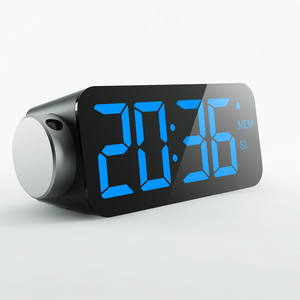 LED 180 grados para proyector alarma reloj <span class=keywords><strong>de</strong></span> escritorio <span class=keywords><strong>de</strong></span> proyección FM Radio reloj <span class=keywords><strong>de</strong></span> mesa con cargador USB puerto - Product Image 3