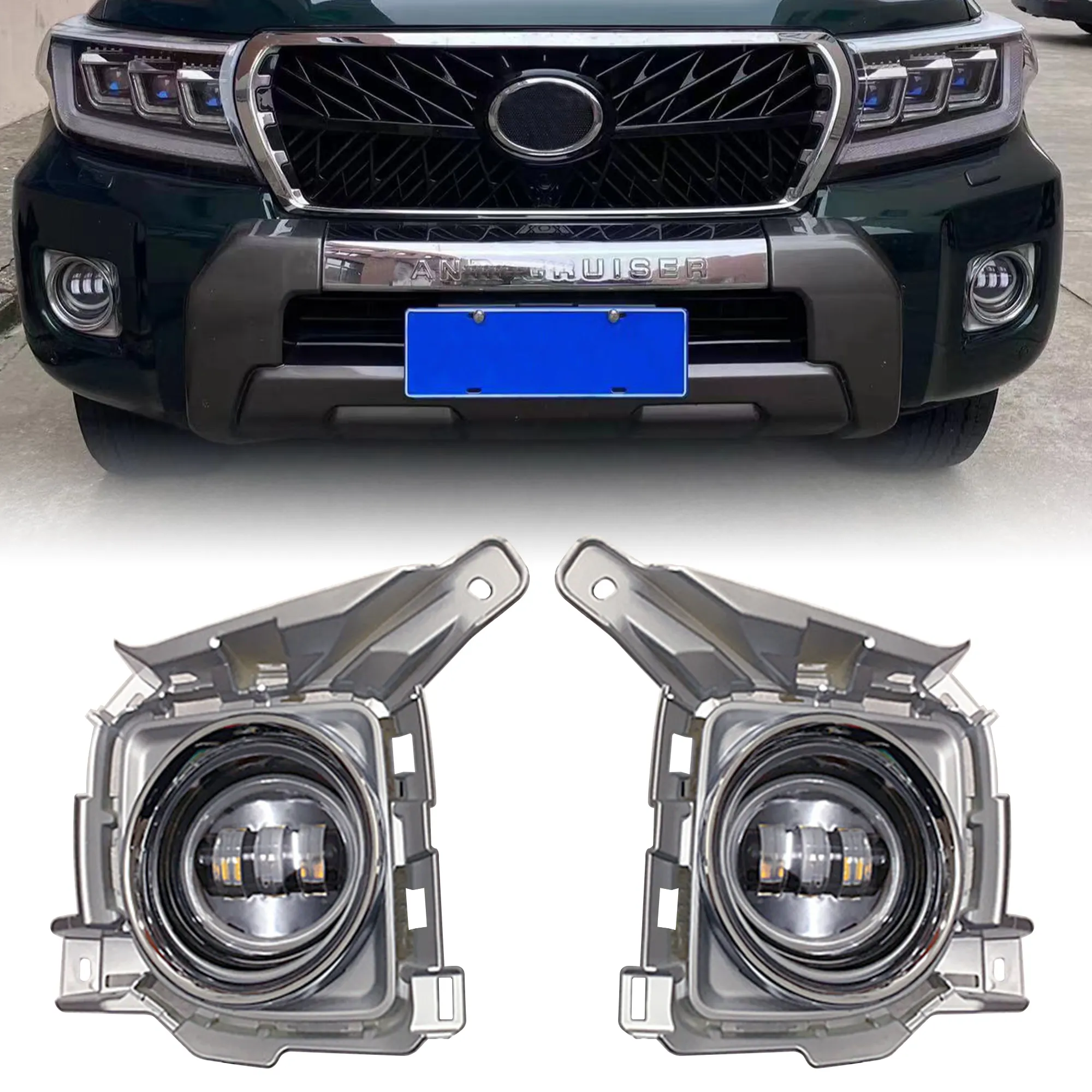 Fabrika fiyat araba aksesuarları ön sis lambası Land Cruiser 2012-2015 için LC200