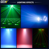 Lampe à effet DJ Disco 7in1 DMX RGBW Magic Ball Strobe Laser Halo Ring UV Lamp LED Par Light With Tripod Stand