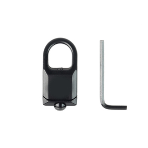 ตัวหมุนสายสะพายแบบ Heavy Duty QD พร้อมโครงสร้างแบบฟอร์จในตัว ทำจากอลูมิเนียมอัลลอยสีดำ ทนทานต่อการกัดกร่อน อุปกรณ์เสริมสำหรับกิจกรรมกลางแจ้งทางยุทธวิธี - Product Image 5