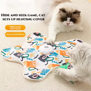 <span class=keywords><strong>Juguete</strong></span> Eléctrico Inteligente para Gatos con Pluma Oculta, Activación por Movimiento, 3 Velocidades Ajustables, Inicio con un Clic, para Caza y Juego <span class=keywords><strong>de</strong></span> Escondite - Product Image 1