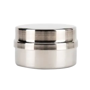 Thickened Stainless Steel Medical Cotton Cylinder Dental Disinfection Container Tank Ointment Jar